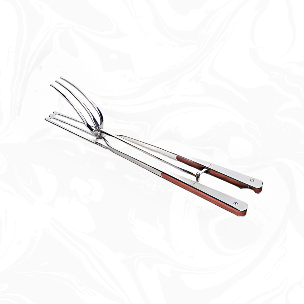 Fire or gas barbecue tongs